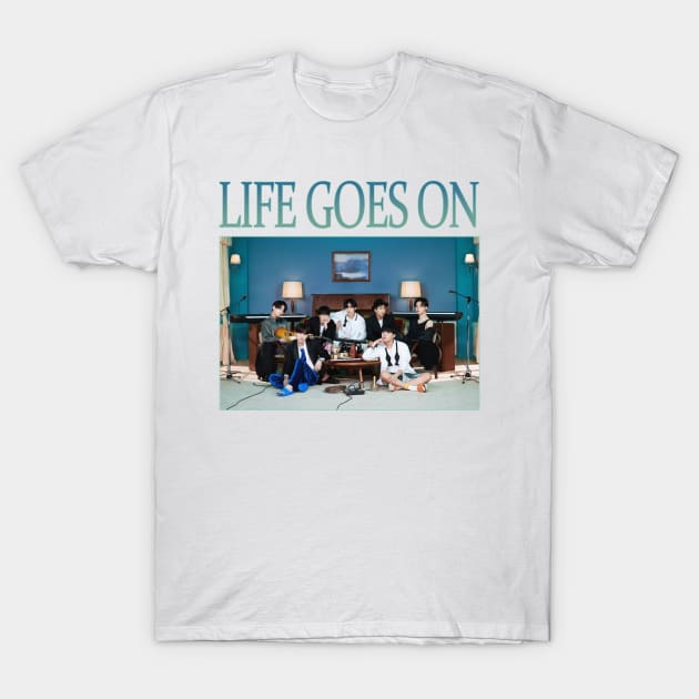 BTS - life goes on BE T-Shirt by chidees